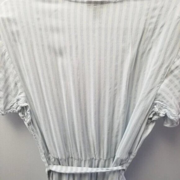 Torrid Blue & White Striped Challis Wrap Dress - Picture 10 of 13